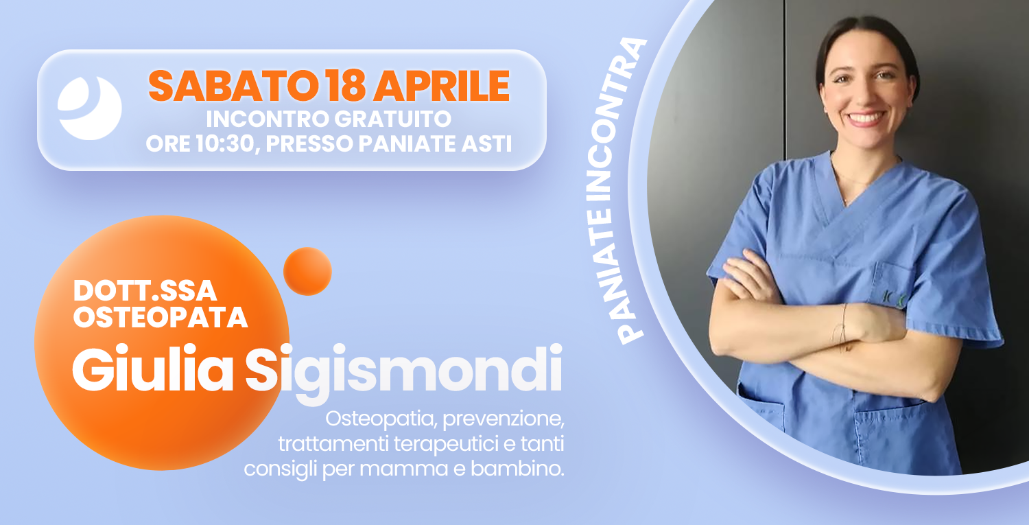 paniate incontra l'osteopata: paniate asti sabato 18 aprile 2026